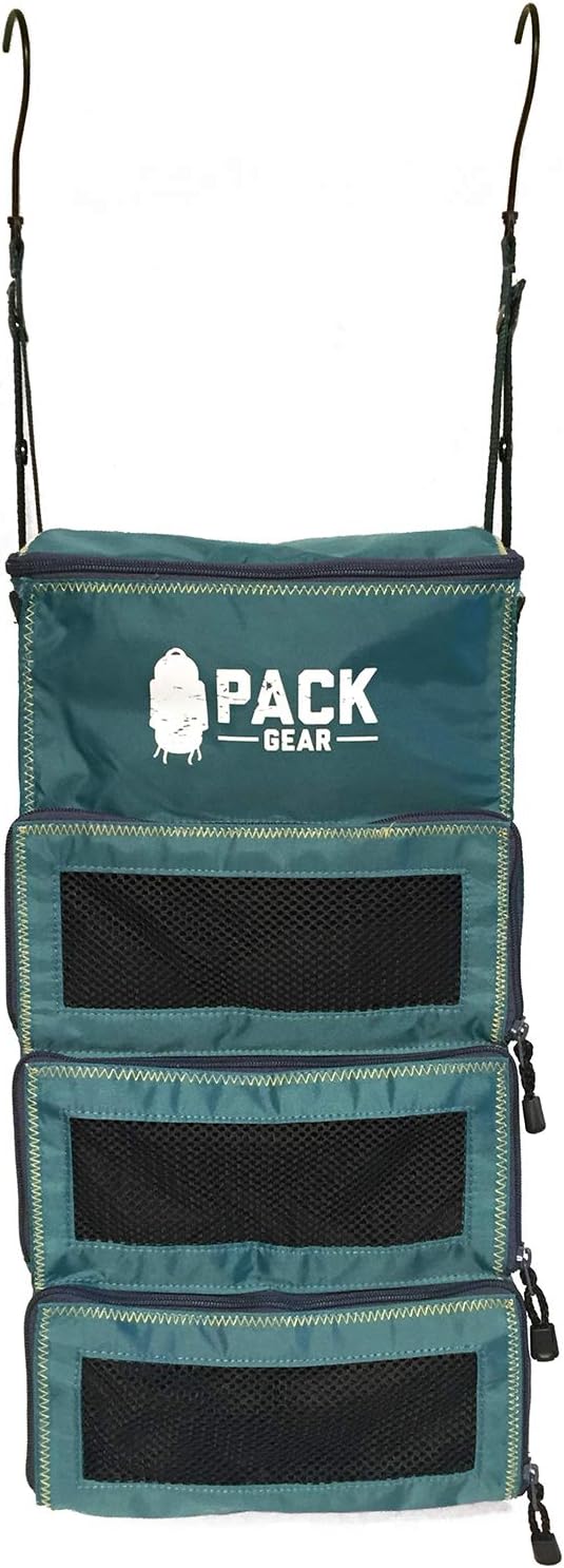 Hanging Carry-On Organizer - Our Standard Hanging Luggage Organizer Fits Any Carry On - Our Packing Cubes For Travel Use Mesh Windows to Make Finding Clothes Easy (Green, S) - Image 10