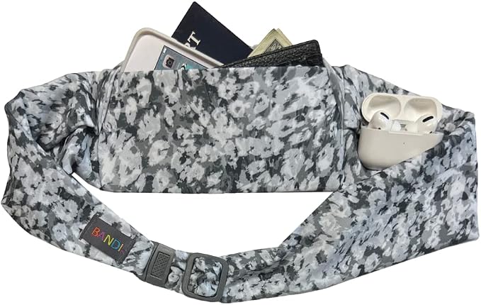 BANDI Running Belt for Women & Men – USA Made No-Bounce Adjustable Waist Pack & Secure Fanny Pack – Fits All Phones, Gels & Essentials – Zipper-Free, Medical Device Friendly - Image 2