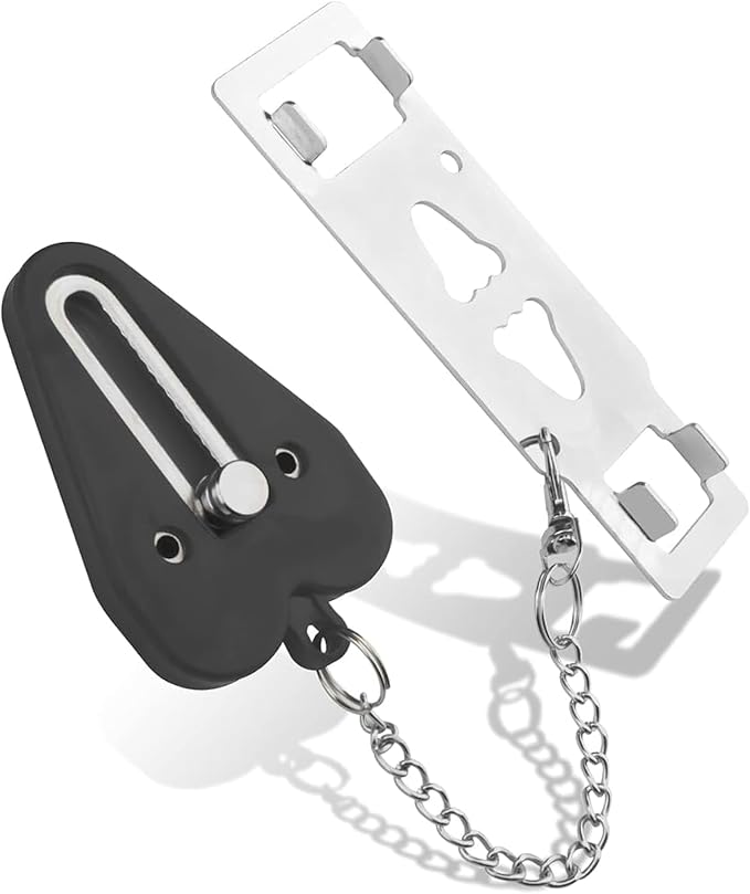 Extra Protection Door Lock – Portable Security Device for Safe Stays in Hotels and Apartments. Provides Instant Safety for Women, Solo Travelers, and Families. by Unknown