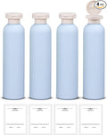 ASEVAT 8.8oz 4pack Refillable Travel Shampoo and Conditioner Bottles, Travel Size containers, Travel Bottle for toiletries, Squeeze Bottles with Flip Cap, Empty Plastic Leak Proof Travel Bottles by ASEVAT