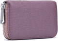 RFID Credit Card Holder Genuine Leather Credit Card Wallet with Zipper | RFID by EASTNIGHTS
