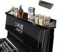 STUTOV 30" Magnetic Stove Top Shelf – Black Spice Rack and Seasoning Organizer – Magnetic Kitchen Shelf for Back of Stove – Over Stove Rack and Storage Organizer by STUTOV