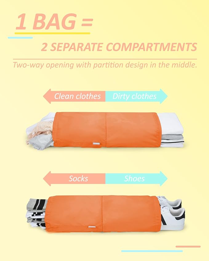 BAGSMART Compression Packing Cubes for Travel Essentials | 14 Set /6 Set /4 Set/2 Set, Lightweight, Durable - Image 4