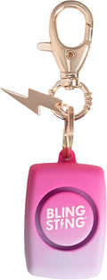 Mini Personal Safety Alarm for Women - 125 Decibel Loud Self Defense Alarm - LED Light & Keychain Clip by BLINGSTING