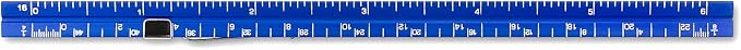 Alumicolor 3611-5 Aluminum Combination Pocket Scale With Clip, 6IN, Blue - Image 3