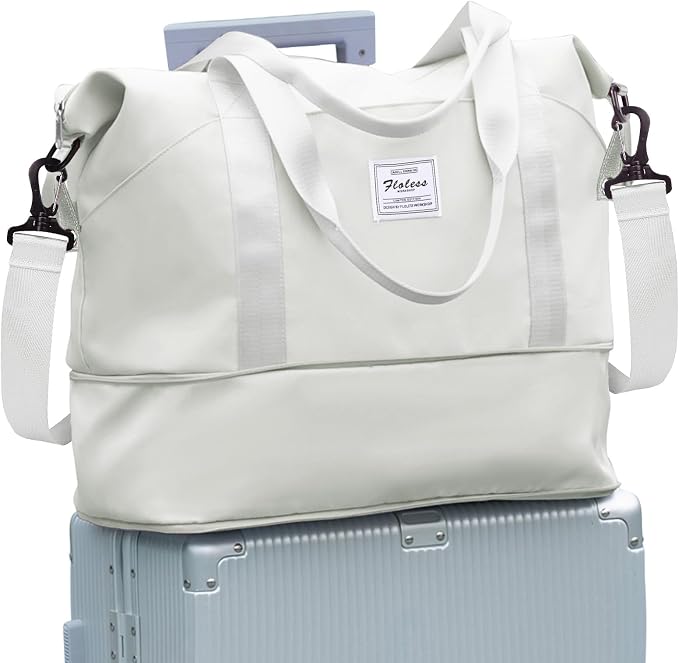 Travel Duffel Bag, Sports Tote Gym Bag, Shoulder Weekender Overnight Bag for Women by WONHOX