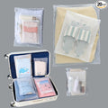 (20 pcs, 4 Sizes) Travel Luggage Organizer Bags, 4 Mil Slider Zip Plastic Clothing Packaging Bags, Travel/Home Storage and organizing pouches, Space Saver Bag (6''x9''-14‘’x18'') by BEUYIwarehouse