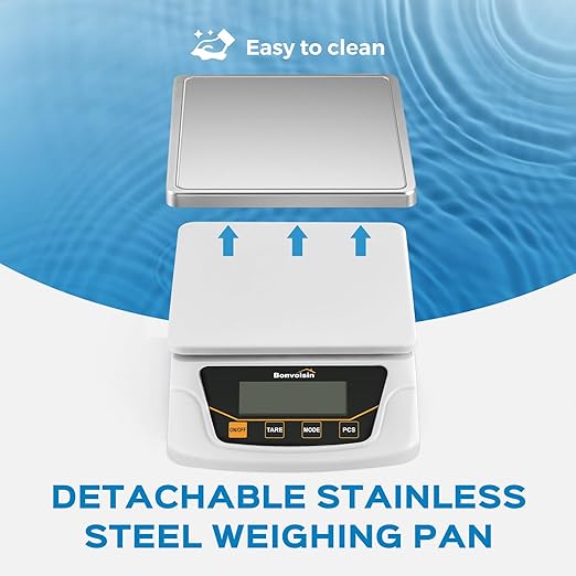 Digital Scale 0.1 Gram Accuracy Precision Lab Scale 6000g Scientific Digital Balance for Laboratory, Jewelry Weighing - Image 4