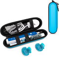 Nincha Electric Toothbrush Travel Case Compatible with Oral-B/Philips Sonicare/Colgate/Reach, and Most Electric Toothbrush, Includes 2 Universal Toothbrush Covers (Blue Case + Blue Covers) by Nincha