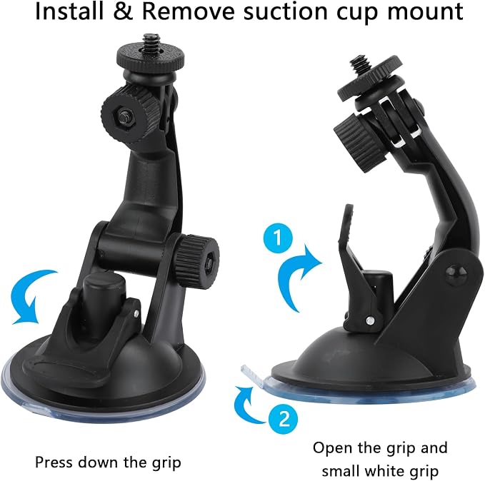 Floating Hand Grip Action Camera Accessories Kit Compatible with AKASO | Compatible With GoPro Hero 13 12 11/AKASO/DJI Osmo Action 5 pro, Selfie Stick, Waterproof Stick Handle, Suction Cup Mount - Image 7