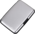 Mini RFID Aluminum Wallet Credit Cards Holder Business Card Case Metal ID Case for Men Women (Silver) by ELFISH