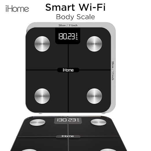 iHome Digital WiFi Smart Scale for Body Weight, Weight Scale, Including BMI, Body Fat, Muscle Mass, Batteries Included (Black Smart WiFi) - Image 6