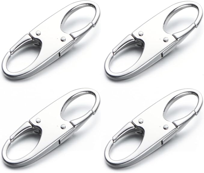 Zpsolution Anti Theft Zipper Clip - Backpack Zipper Lock | Locking Clips for Backpacks, Purses, Travel, Theft Deterrent, Double Opening Small Carabiner Clips, Zipper Pull Replacement by Zpsolution