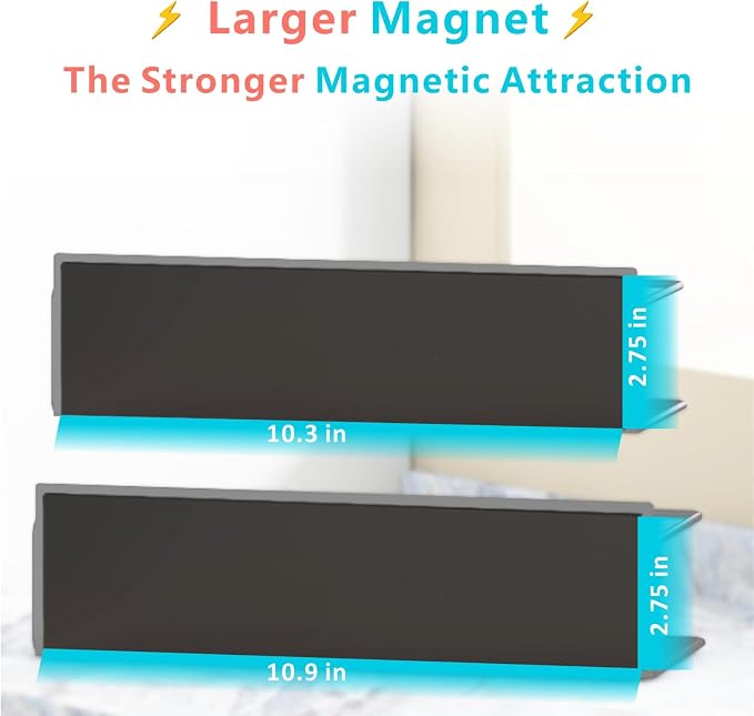 Magnetic Spice Rack For Refrigerator, Space Saving Magnetic Shelf For Fridge Grey 4 Pack With Magnetic Paper Towel Holder - Image 5