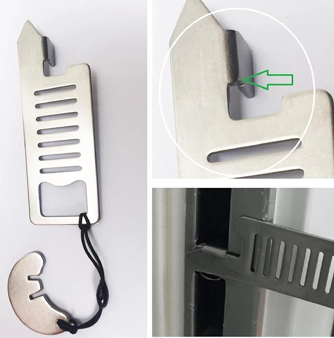 YnFag Portable Door Lock Home Security Door Locker Travel Lockdown Locks (Travel 2) - Image 2