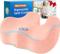 BlissTrends Extra Thick Seat Cushion for Office Chair & Car Seat, Pink | Tailbone & Sciatica Relief, Ergonomic Support, High-Density Memory Foam, Comfort for Extended Sitting by BlissTrends