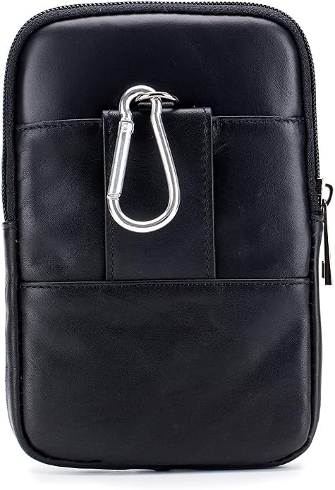 Leather Waist Pack Phone Belt Bag for Men Loop Holster Wallet Cellphone Case Pouch Pack Clip Money Purse - Image 2