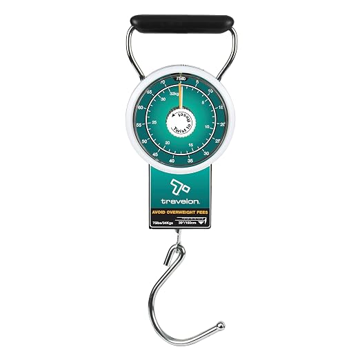 Stop & Lock Luggage Scale with Tape Measure by Travelon