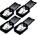 Travel Shoe Bags, Foldable Waterproof Shoe Pouches Organizer-Double Layer (4 Black Shoe Bags) by JJ+POWER