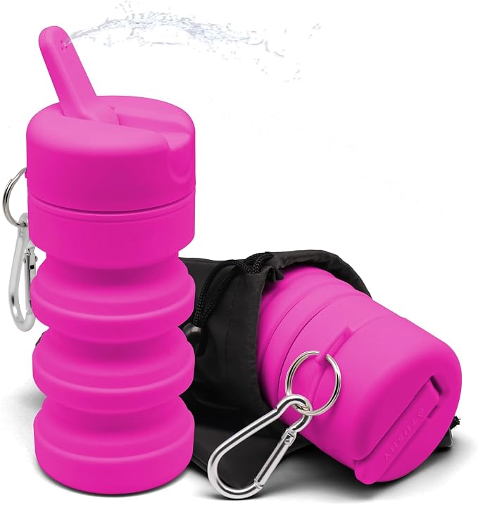 TUSHY Travel Bidet, Collapsible and Expandable Peri Bottle, Fuchsia Friday | Discreet Portability, Refreshing Clean at Home, Camping and Outdoors, Hemorrhoid Relief, Postpartum Care - Image 4