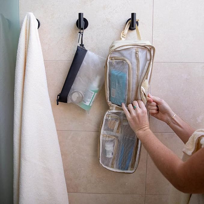 Gravel The Pouch | TSA Approved Clear Travel Toiletry Bag | Quart Size for Men & Women - Image 2