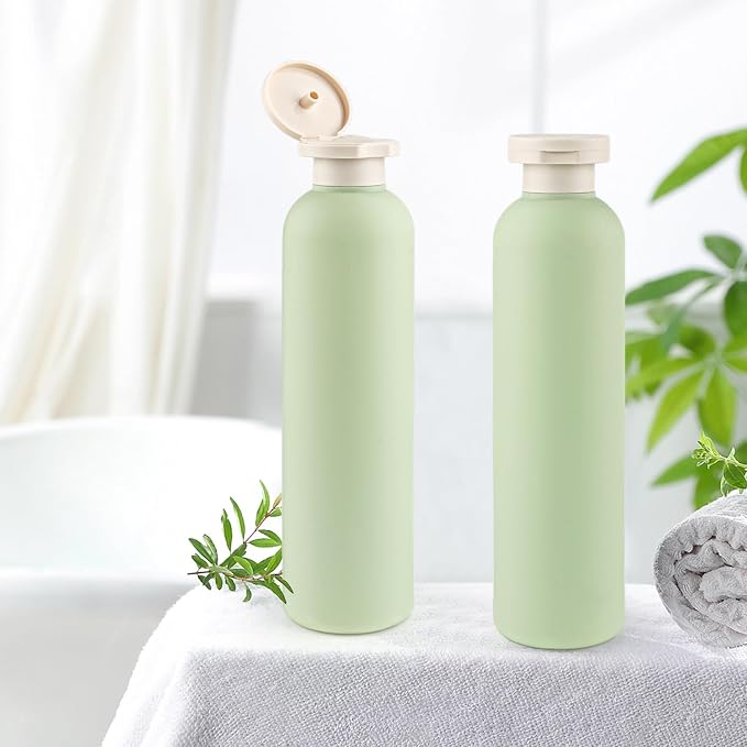 5 Pcs 260ml/8.8oz Squeeze Bottles Plastic Travel Lotion Bottles Refillable Containers with Flip Cap for Toiletries Creams Lotion Shampoo Conditioner - Image 5