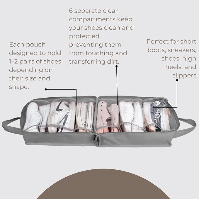 Shoe Bag for Travel, Portable Storage Organizer for Women and Men - Image 3