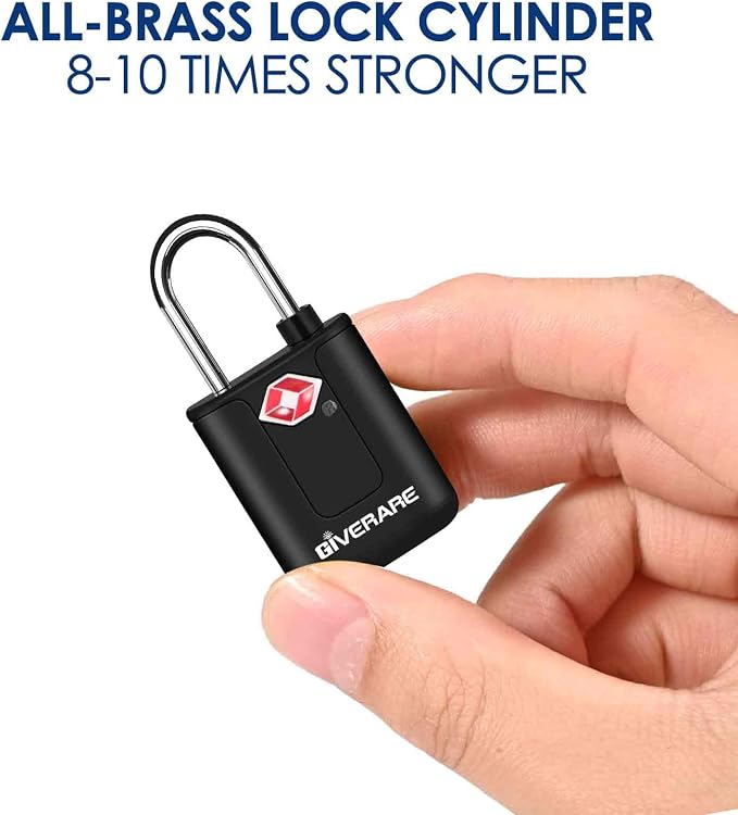 4 Pack TSA Approved Travel Luggage Locks with Keys, Keyed Suitcase Padlock, Zipper Small Locks, TSA Accepted Compatible Padlocks for Suitcase, Backpack, Gym Locker, Jewelry Box, Anti Theft-Black - Image 6