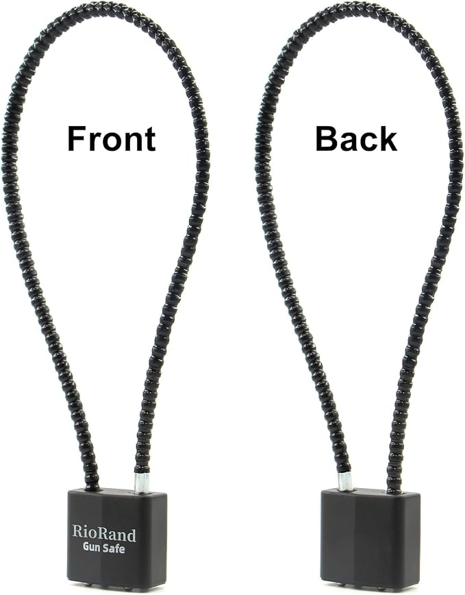 RioRand Keyed Alike Cable Gun Lock 8.5" & 15", Safety Lock Compatible with Pistols, Rifles & Shotguns for Home & Firearm Storage - Image 5