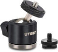 UTEBIT 20mm Mini Ball Head Tripod Head Mount with 1/4" hot Shoe, Black | 360° Rotatable Camera Mount Adapte Aluminium Ball Heads Compatible with Tripods, Monopods, HTC Vive, SLR Cameras Load 2.5lb by UTEBIT