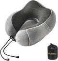 Travel Pillows for Airplane - Neck Pillow Airplane and Car Use - Soft Comfortable Memory Foam Travel Neck Pillow - Travel Essentials for Women and Men (Cloud Gray) by VorgatoLuxury