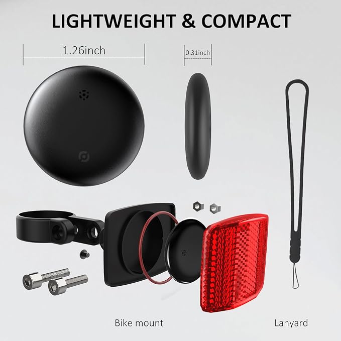 Bike Tracker for Android, Android Airtag Compatible with Google Find My Device App, Replaceable Battery Item Finder, Tracker Tag for Keys, Suitcase, Backpack, Wallet, Luggage (for Bike) - Image 7