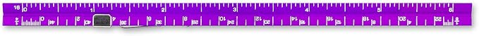 Alumicolor 3611-3 Aluminum Combination Pocket Scale With Clip, 6IN, Purple - Image 3