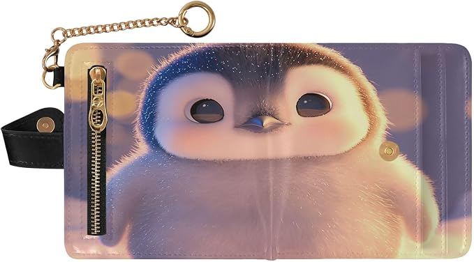 3d Fat Little Penguin Women's Wallets RFID Blocking,Credit Card Holder Bifold Wallet,Slim Card Cases,PU Leather Travel Wallet for men Girls - Image 2