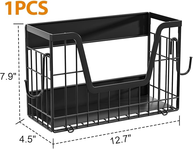 Magnetic Basket for Refrigerator Door,Magnetic Fridge Shelf Storage - 1pc | Versatile Produce & Vegetable Storage Container,Pantry Organizer & Holder,Large Capacity Basket for Kitchen,Cabinet,Pantry - Image 9