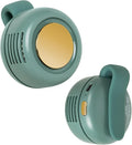 Portable Silent Mini Bladeless Fan Clip On,Small Whirlwind Bladeless Clip On Fan, 2025 New Adjustable 3-Speed Suspended Waist Fans, For Outdoor & Travel & Office, Travel Accessories (green 01) by FIGILIFE