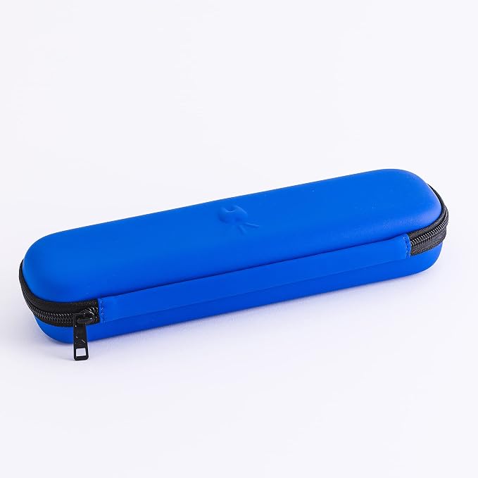 Sonic Toothbrush Travel Case, BLUE | Portable, Breathable & Hard Protection for Traveling, Camping, Office or Purse, Mesh Pocket for Accessories - Image 3