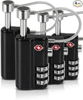 TSA Approved Combination Locks 4 Pack for Gun Cases, Toolboxes & Luggage by YOMOADDLOCK