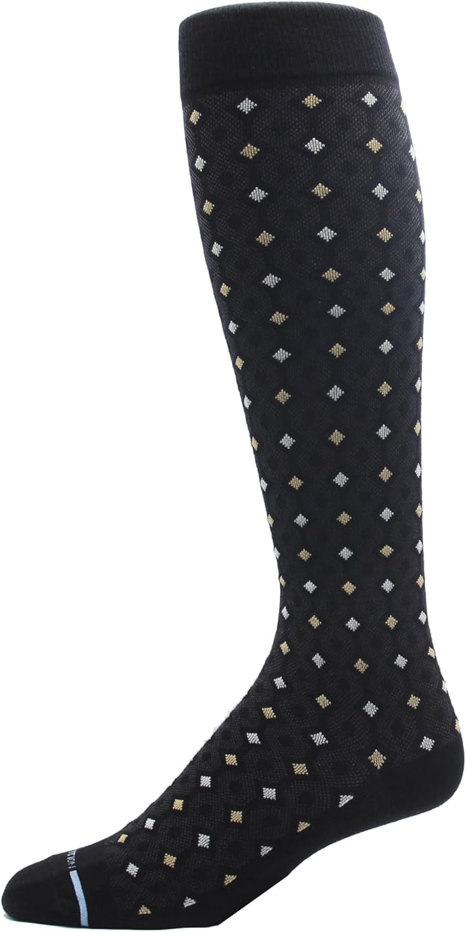 Dr. Motion 4 Pairs Men's Athletic Traveler Graduated Compression Knee High Socks - Image 5