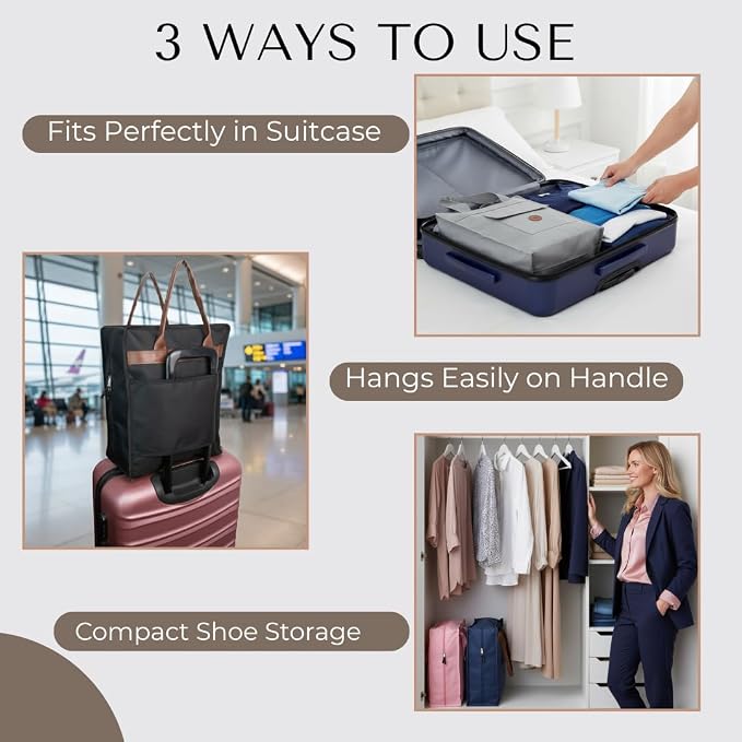 Shoe Bag for Travel, Portable Storage Organizer for Women and Men - Image 3