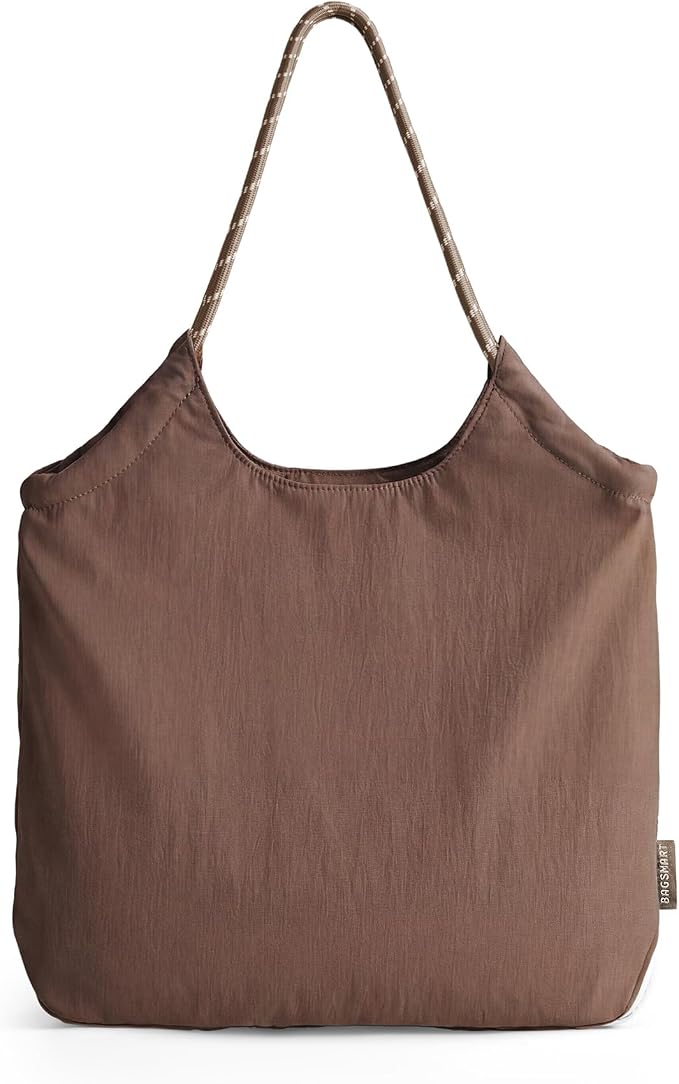 BAGSMART Tote Bag for Women, Travel Tote Beach Bag with Zipper for Gym by BAGSMART