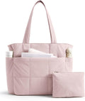 LIGHT FLIGHT Tote Bag for Women, 2-Pc Puffy Tote Bag Set with Compartments, Lightweight Large Shoulder Handbags for Travel by LIGHTFLIGHT