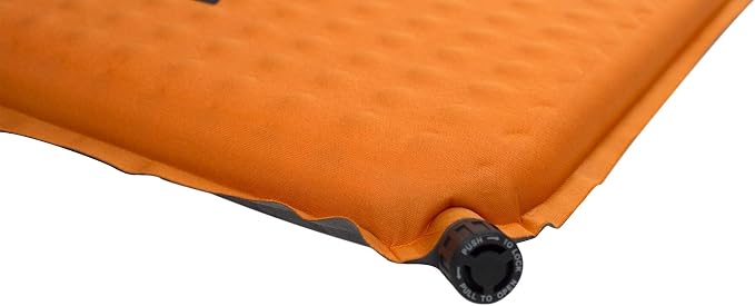 Teton Camping Seat Cushion; Stadium Seat; Office Chair; Car Pad; Inflatable, Orange - Image 3