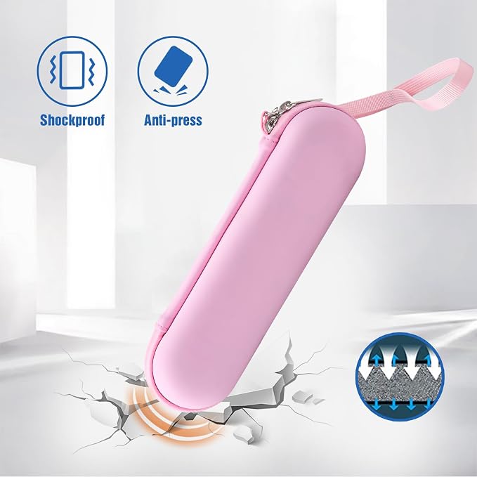 ProCase Toothbrush Travel Case for Oral-B & Sonicare -Pink | Fits Oral-B Pro/IO Series & Sonicare, Hard EVA Cover, Storage Bag Holder with Mesh Pocket - Image 4