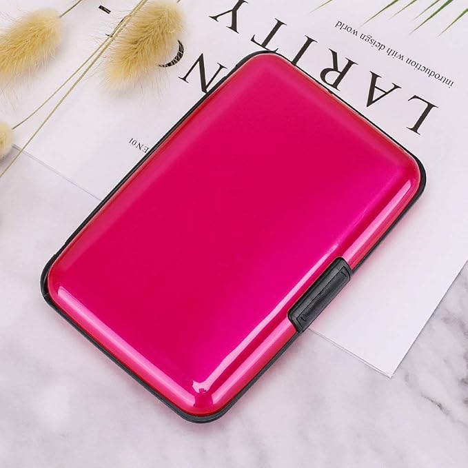 RFID Blocking Credit Card Protector Case Holder Wallet for Men Women | RFID Blocking Credit Card Protector Aluminum ID Case Hard Shell Business Card Holders Metal Wallet for Men or Women - Image 7