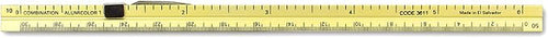 Alumicolor 3611-2 Aluminum Combination Pocket Scale With Clip, 6IN, Gold - Image 2