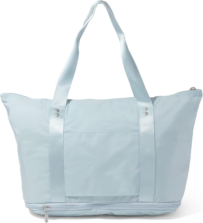 Baggallini Carryall Expandable Lightweight Travel Tote 22" Packable Folding Compact Nylon Washable Weekender w/Luggage Sleeve - Image 7