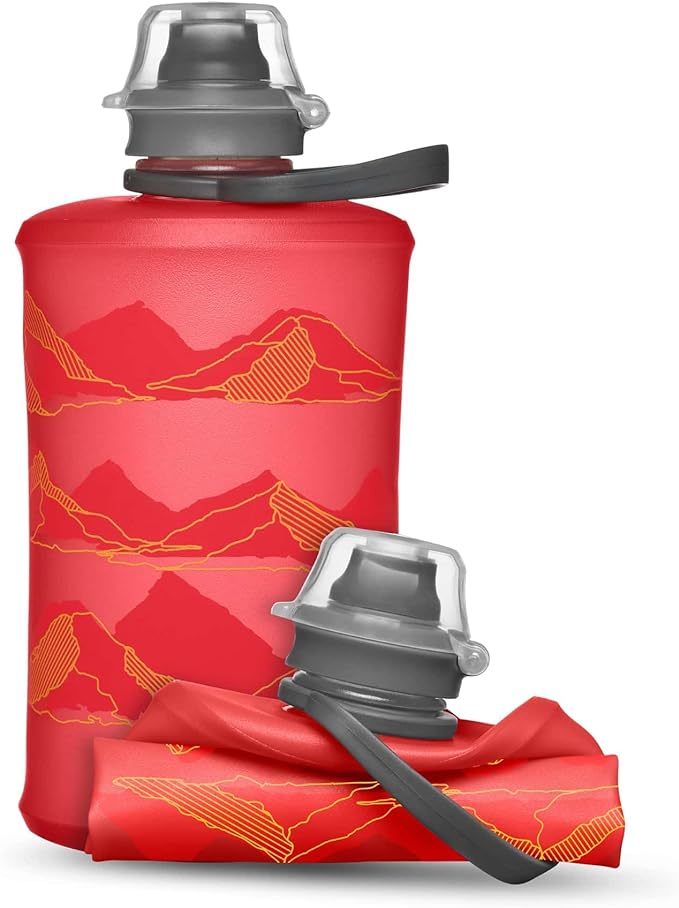 HydraPak Stow Collapsible Water Bottle – 350ml, 500ml, 1L – Ultralight, Leak-Proof, BPA-Free, Filter Compatible Travel & Hiking Flask by Hydrapak