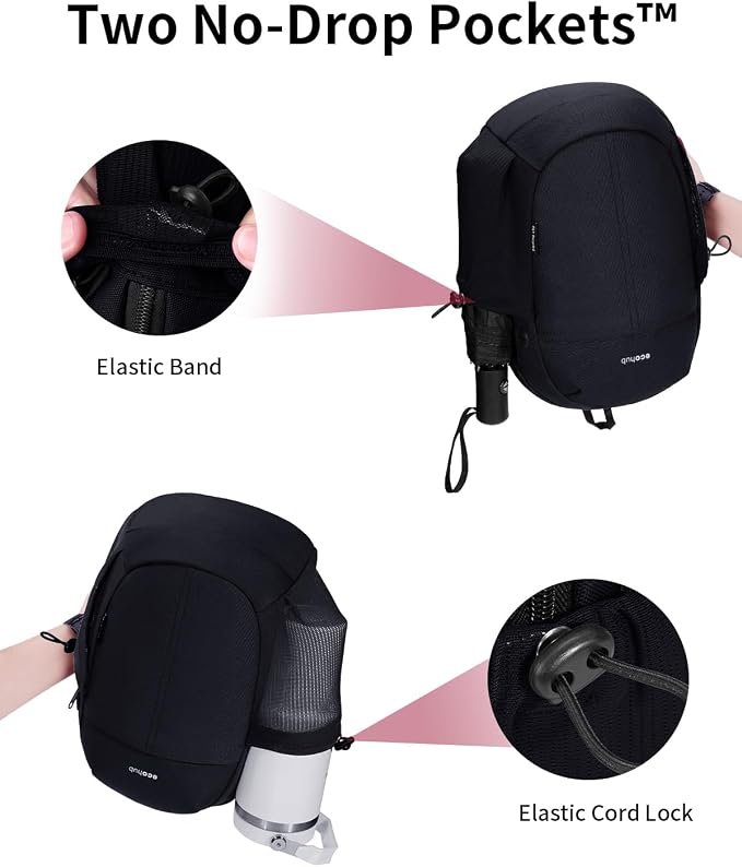 ECOHUB Anti-Theft Crossbody Bag Men Women RFID Blocking Lightweight Sling Backpack Water Resistant for Travel Hiking Outdoor - Image 5