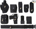 Lsgoodcare Multifunction Police Security Guard Military Tactical Duty Utility Waist Belt, Black 10 in 1 600D Nylon Adjustable Modular Equipment Law Enforcement Outdoor Duty Belts by Lsgoodcare